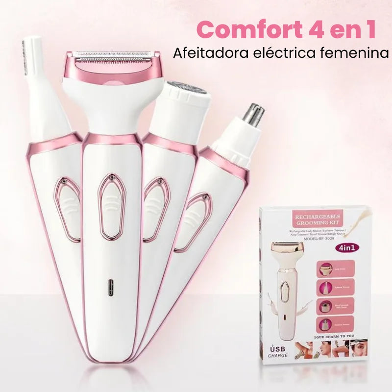 Afeitadora eléctrica femenina Comfort 4 en 1 - ¡Oferta de Navidad 60% OFF! 🎄