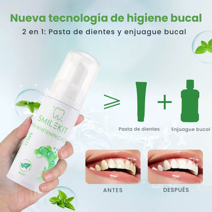 Pasta blanqueadora con ácido hialurónico 2 en 1 - Instant White™