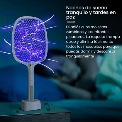 Raqueta Mata Mosquitos con Atracción Ultravioleta