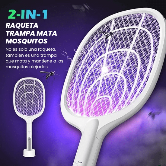 Raqueta Mata Mosquitos con Atracción Ultravioleta